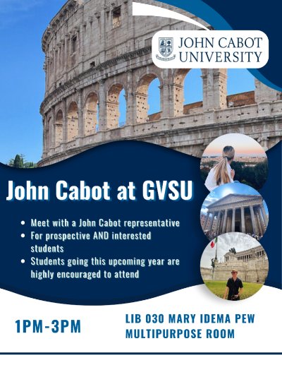 Study Abroad Info Session: John Cabot University in Rome